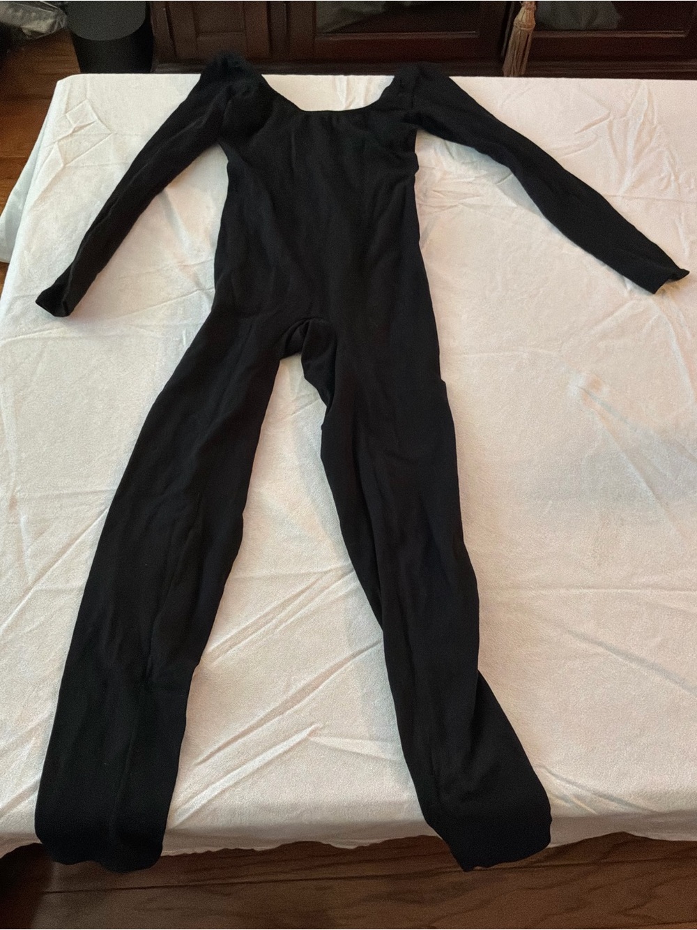 ******* Motionwear Black Long-Sleeve Unitard Jumpsuit *******